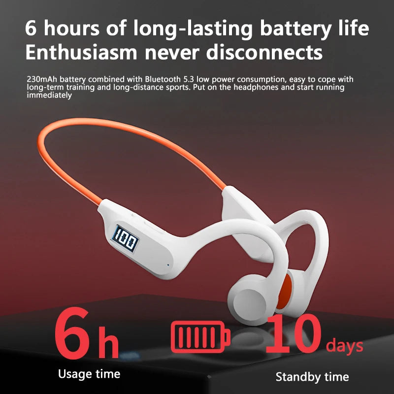 G3 Knochenleitungsschwimmkopfhörer Bluetooth IPX8 Wasserdicht Earless 32g Große Kapazität Hängendes Ohr Schmerzlose Sportkopfhörer