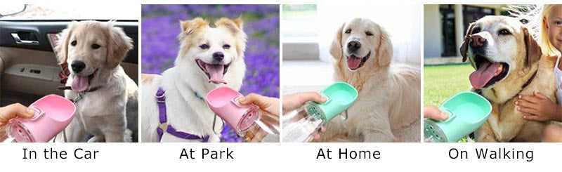 Tragbare Hundewasserflasche für kleine große Hunde, Katzen, im Freien, auslaufsicher, zum Gehen, Trinken, Chihuahua, Zubehör für französische Bulldoggen